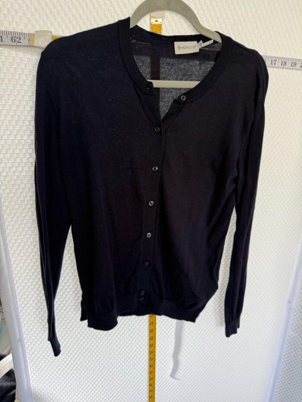 MONCLER NAVY BLUE CARDIGAN - Picture 4 of 8